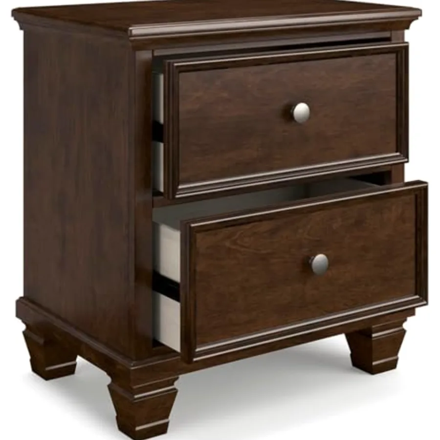 Danabrin Classic 2 Drawer Nightstand for Bedroom view 4