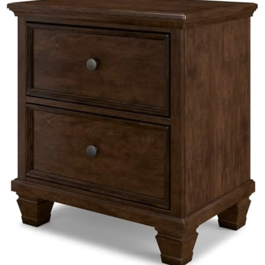 Danabrin Classic 2 Drawer Nightstand for Bedroom view 5