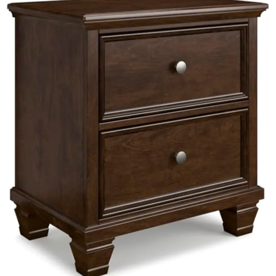 Danabrin Classic 2 Drawer Nightstand for Bedroom