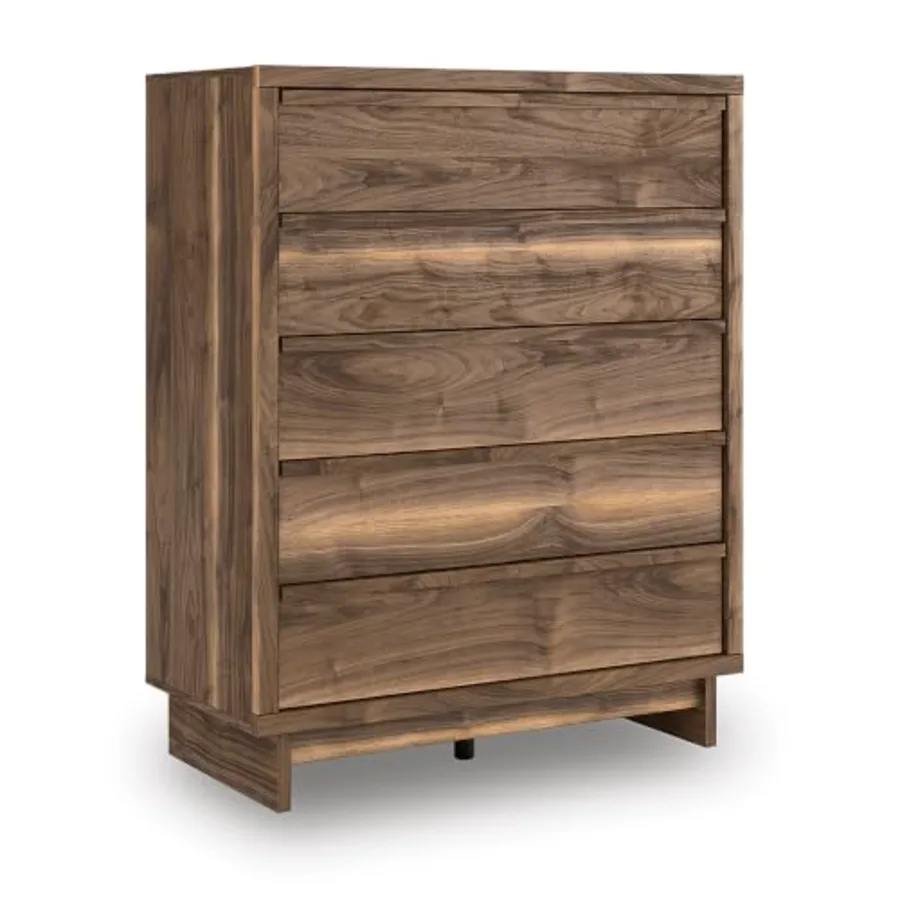 Darcalli Casual 5-Drawer Wide Chest with Easy Glide
