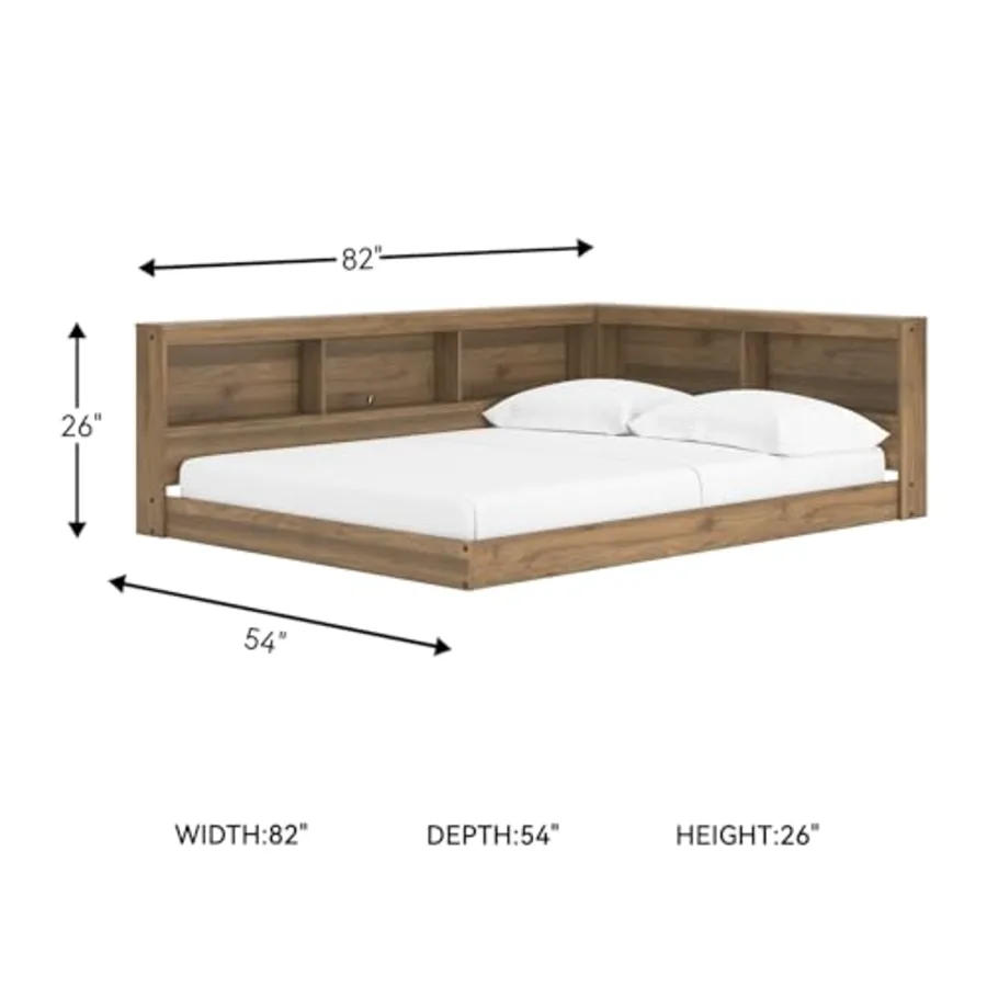 Deanlow Full Bookcase Storage Bed view 3