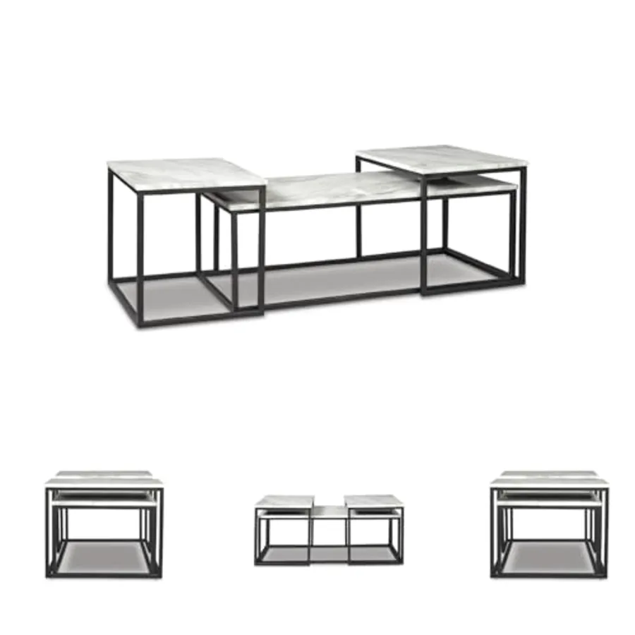 Donnesta 3 Piece Nesting Coffee Table Set view 5