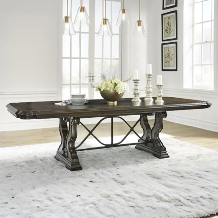 Double Pedestal Dining Table view 2