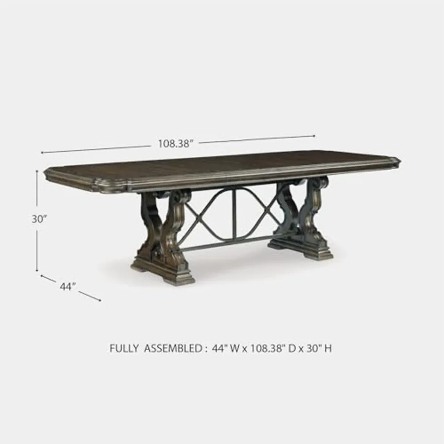 Double Pedestal Dining Table view 3