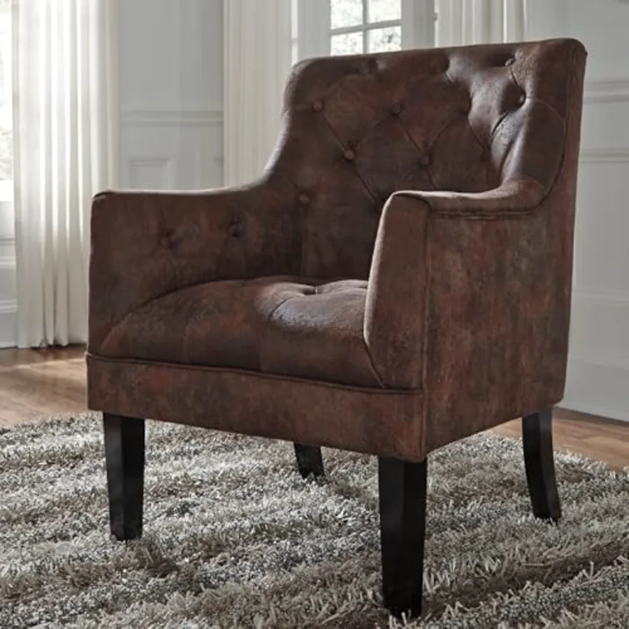 Drakelle Traditional Accent Chair with Diamond Button Tufting view 2