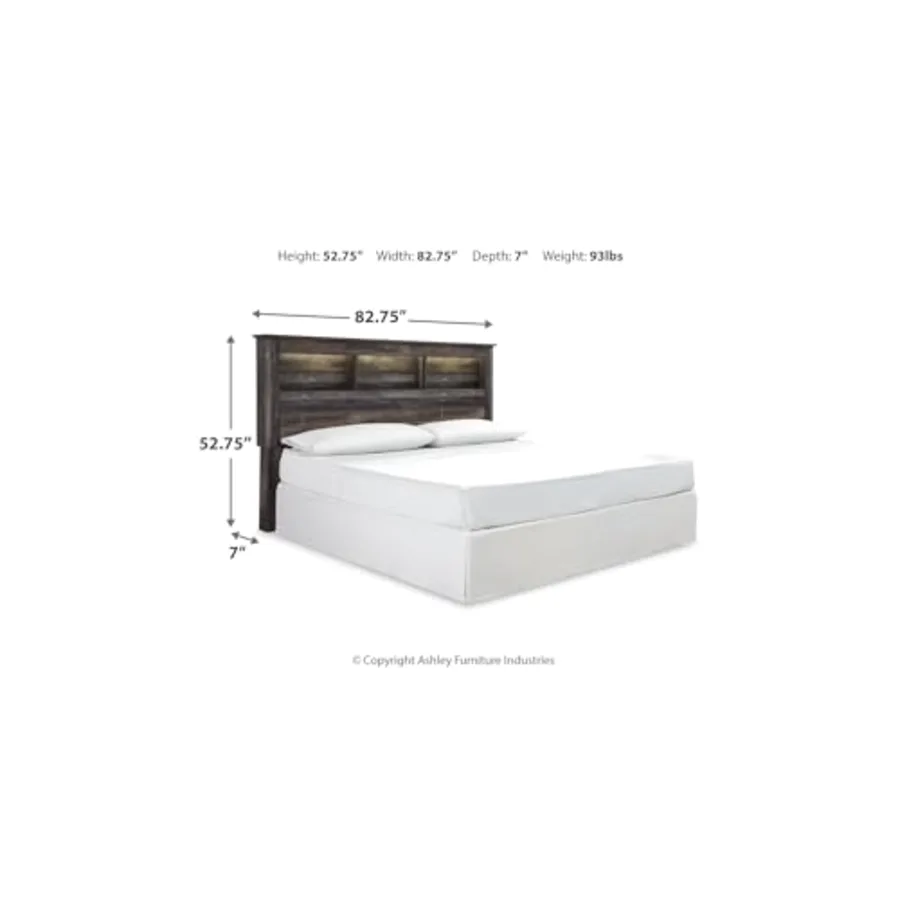 Drystan Rustic Industrial King/California King Bookcase view 3