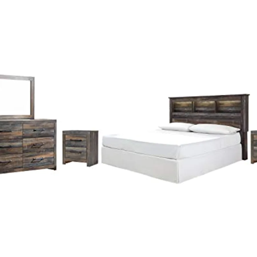 Drystan Rustic Industrial King/California King Bookcase view 5