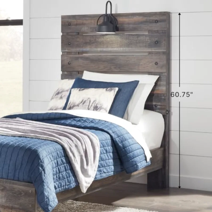 Drystan Twin Panel Bed with Light view 3
