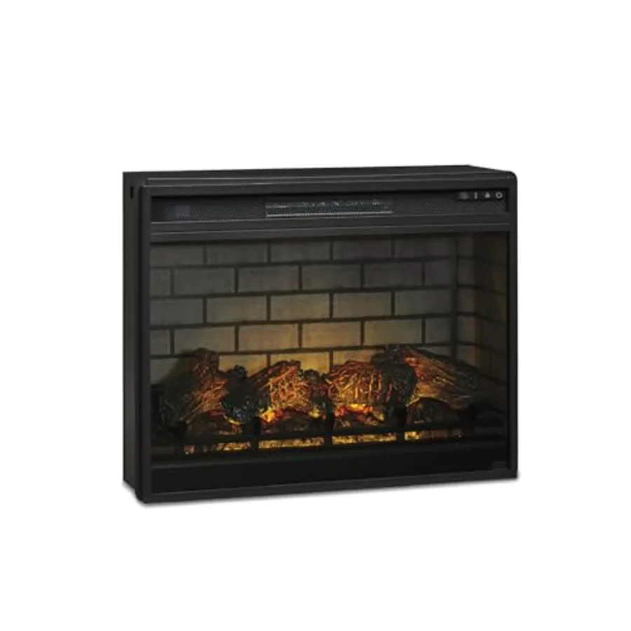 Electric Infrared Fireplace Insert with LED