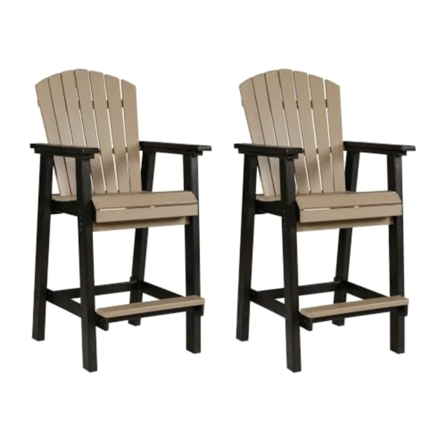Fairen Trail 30" HDPE Durable Outdoor Barstool