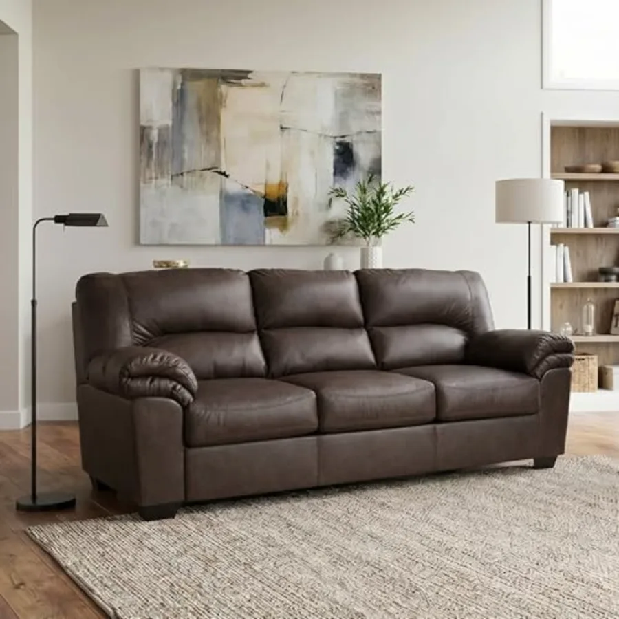 Faux Leather Living Room Sofa view 2