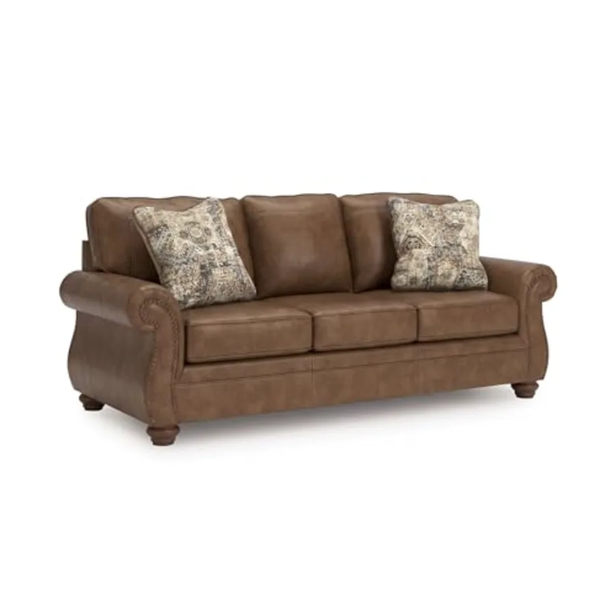Faux Leather Sofa