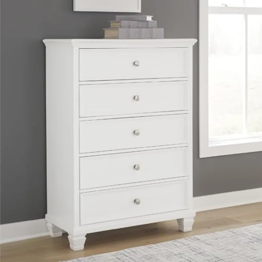 Fortman Casual 5 Drawer Chest for Bedroom view 2
