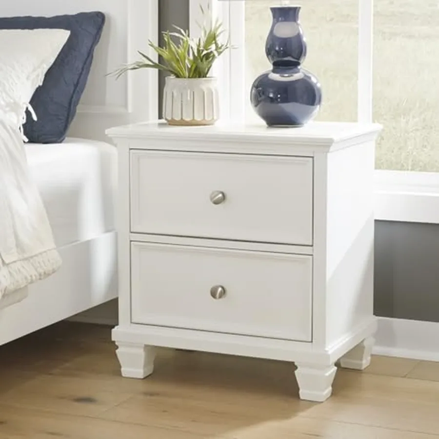 Fortman White Nightstand view 2
