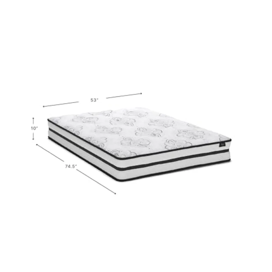 Full Size Chime 10 Inch Medium Firm Hybrid Mattress view 2