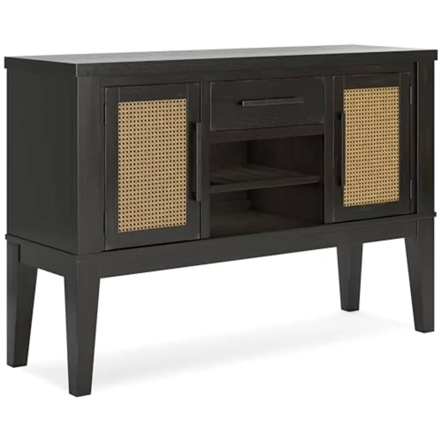 Galliden Urban 2-Door Dining Server with Reversible Wine Rack