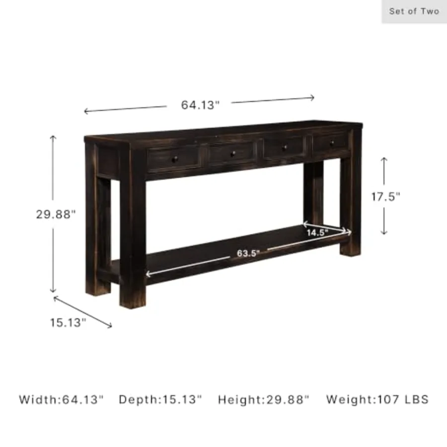 Gavelston Sofa Table view 3
