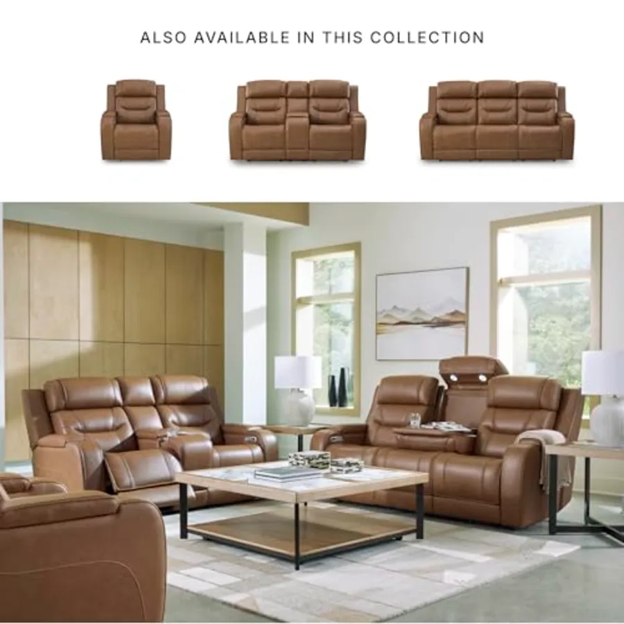 Guru Leather Power Recliner Chair view 5