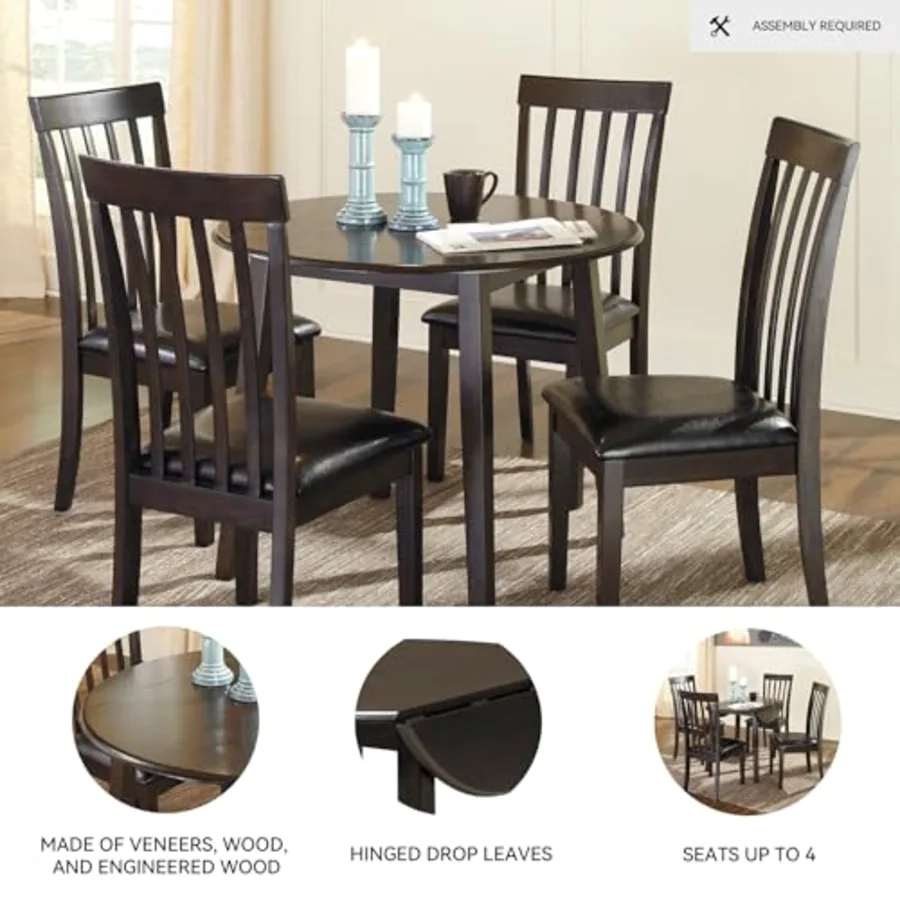 Hammis Round Dining Room Drop Leaf Table view 4