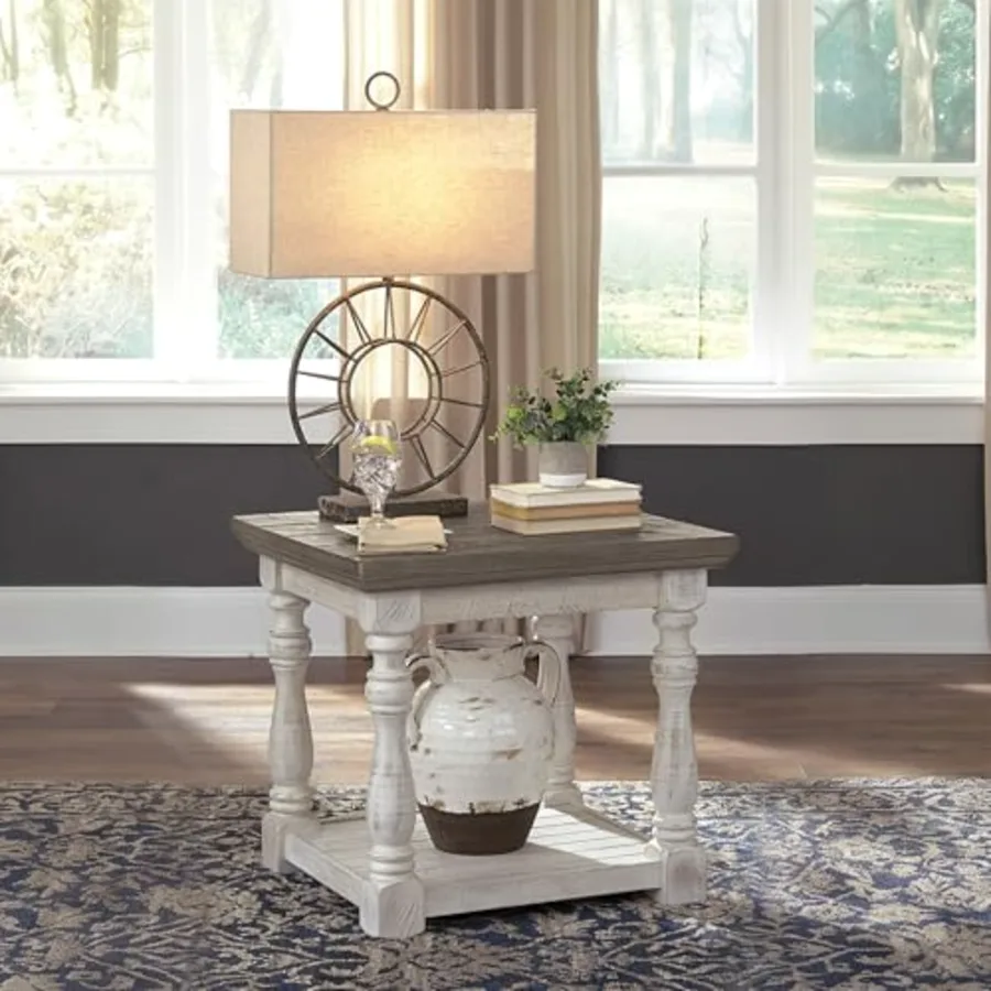 Havalance Farmhouse Rectangular End Table view 2