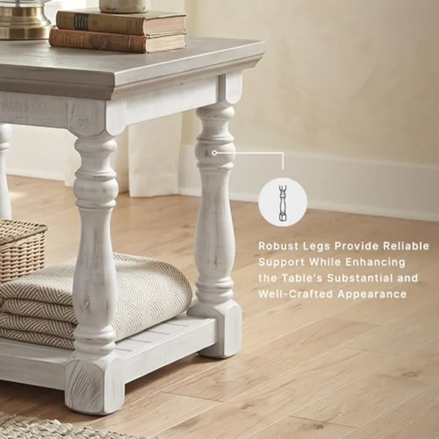 Havalance Farmhouse Rectangular End Table view 4