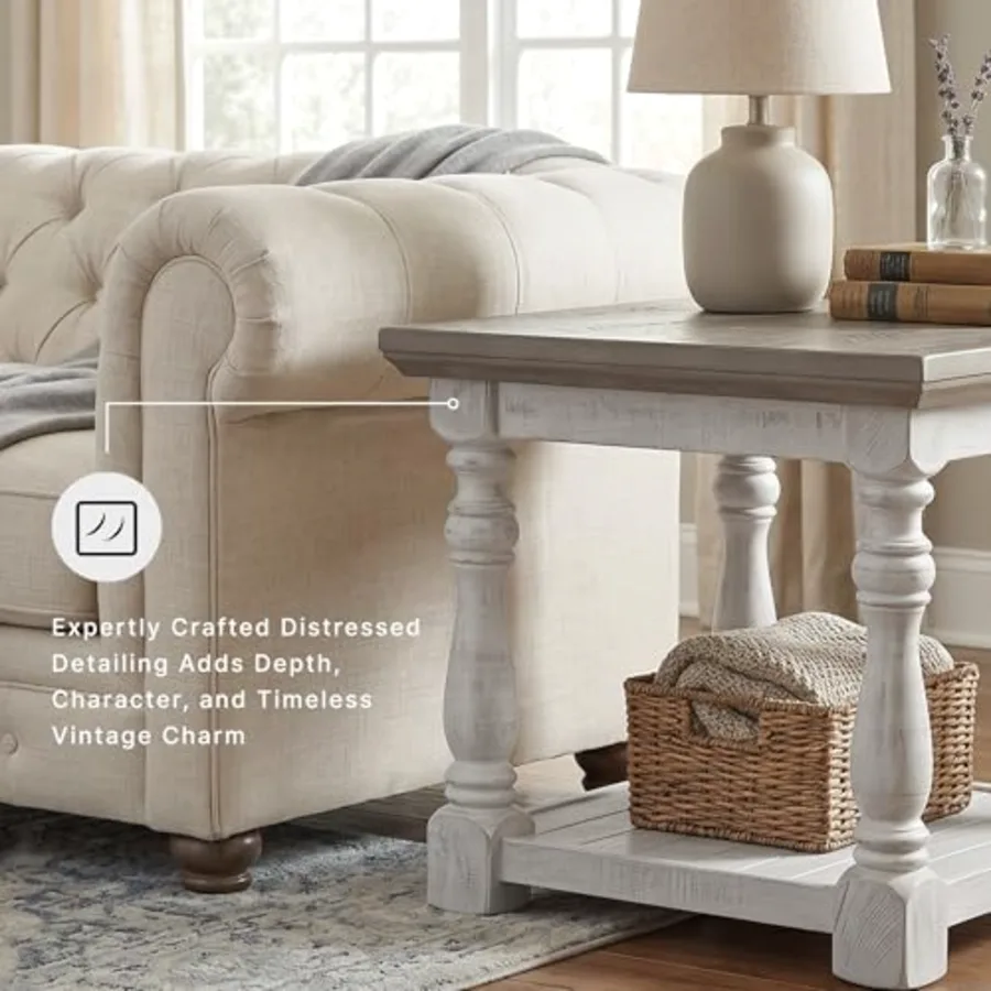 Havalance Farmhouse Rectangular End Table view 5