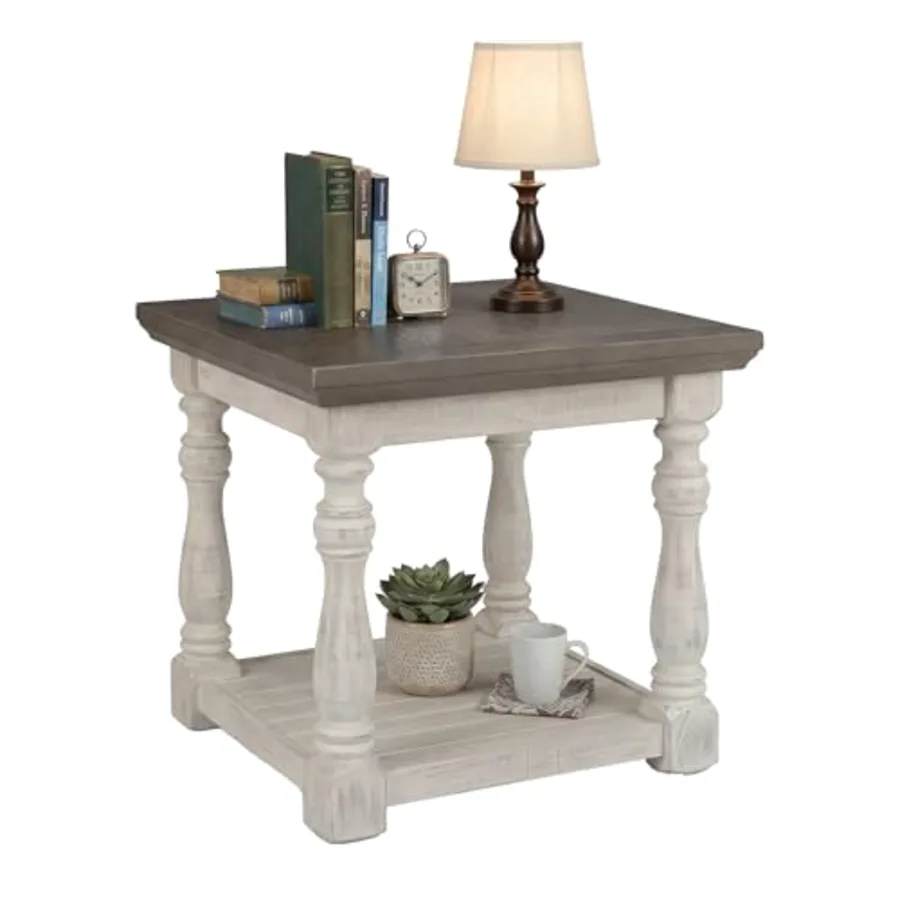 Havalance Farmhouse Rectangular End Table