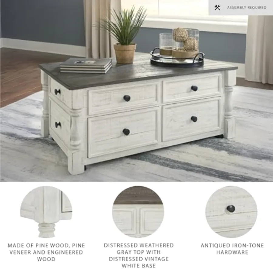 Havalance Lift-Top Coffee Table with Storage view 4