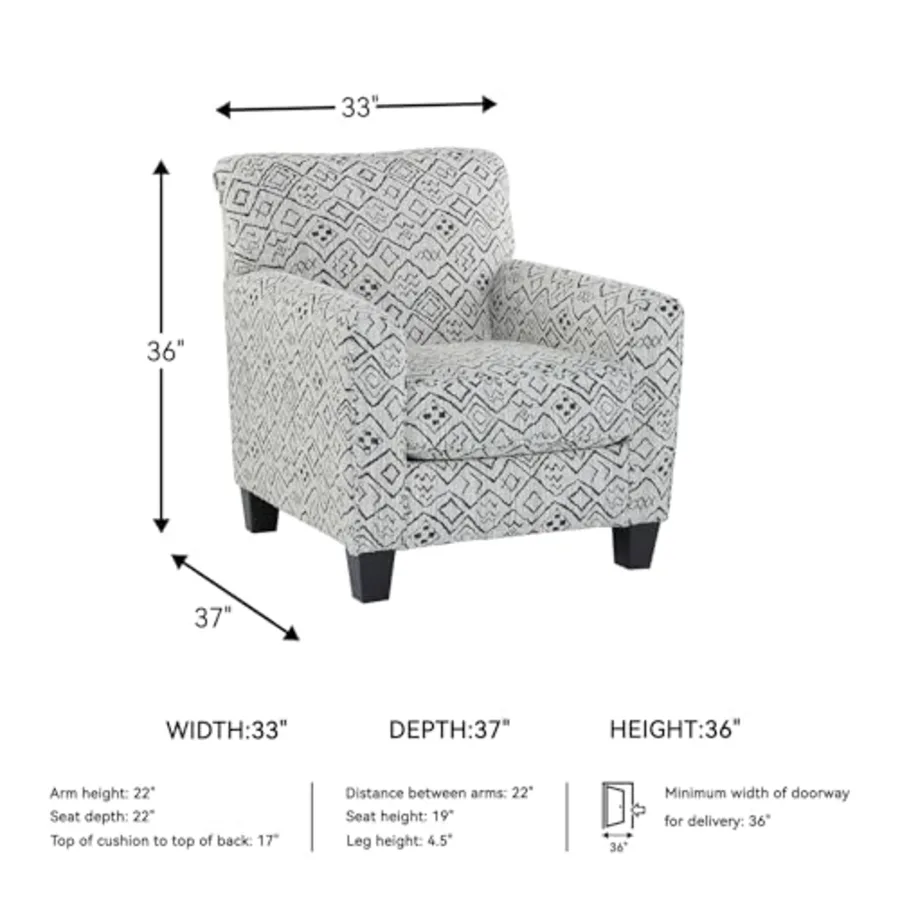 Hayesdale Modern Accent Chair with Removable Cushions view 3