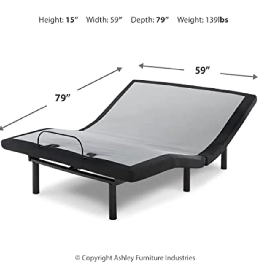 Head-Foot Model-Good Adjustable Base with Wireless Backlit view 2