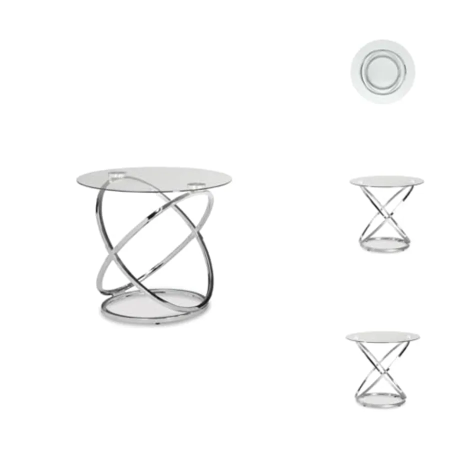 Hollynyx Contemporary Round 3-Piece Occasional Table Set view 5