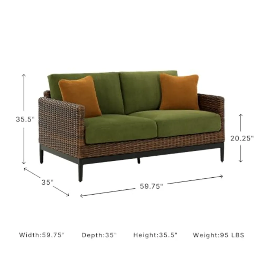 Horizon Hall 1-Piece Outdoor Loveseat view 2