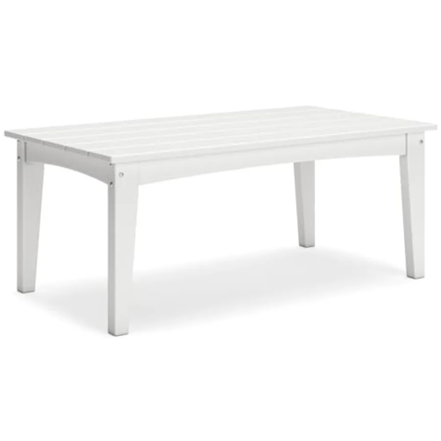 Hyland Wave Modern Weather Resistant HDPE Outdoor Coffee Table