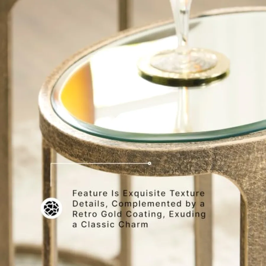 Irmaleigh Mirrored Nesting Accent Table Set of 2 view 4
