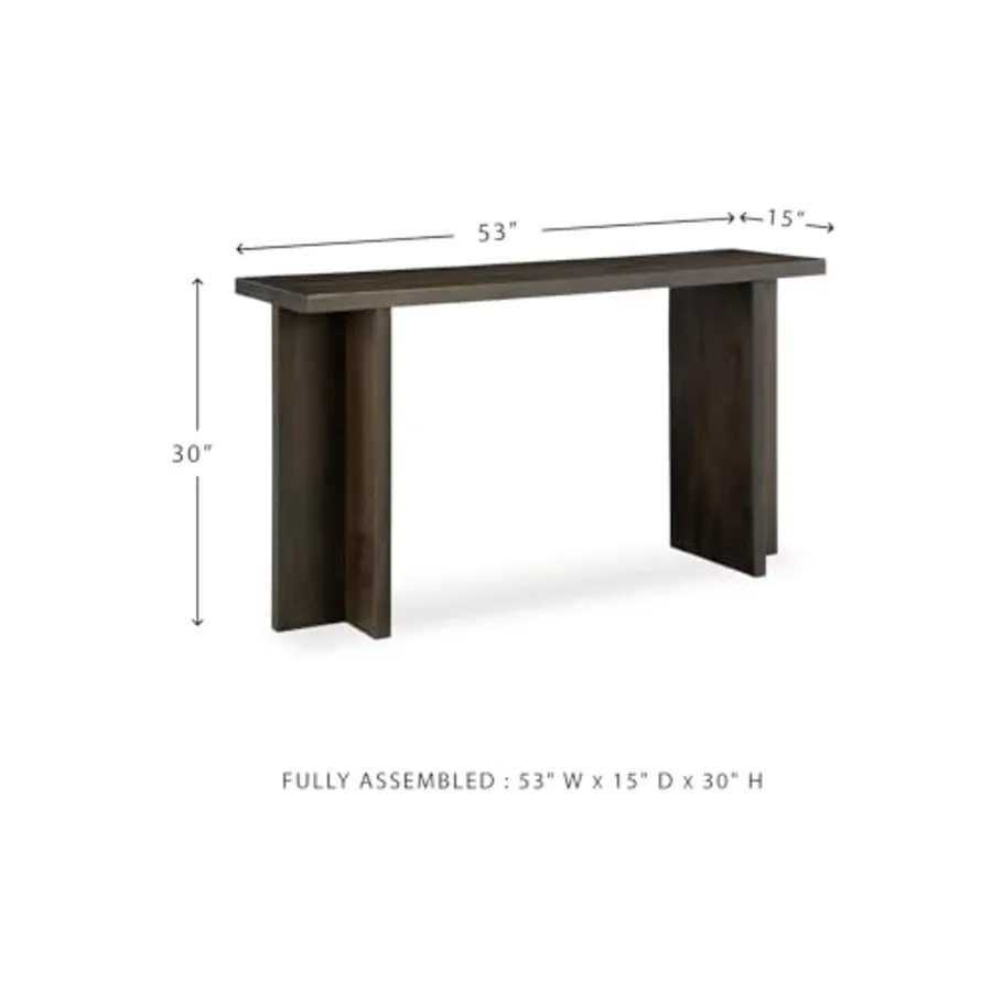Jalenry Casual Console Sofa Table with “T” Post Legs view 3