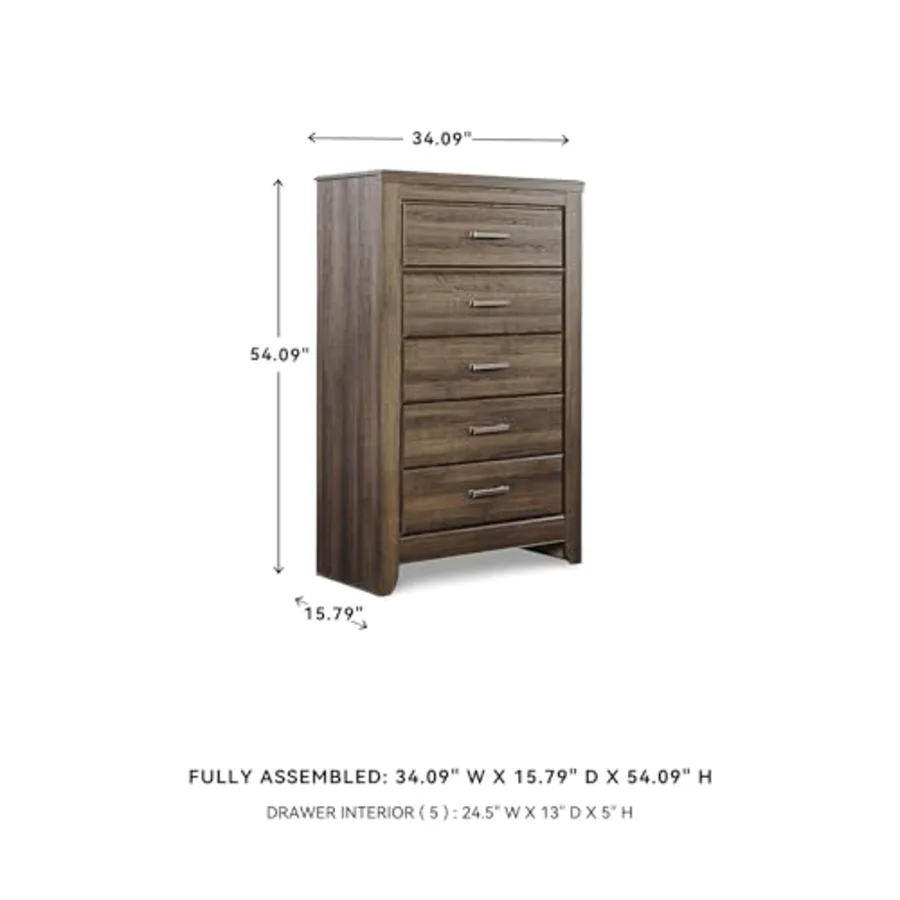 Juararo Rustic 5 Drawer Chest of Drawers view 3