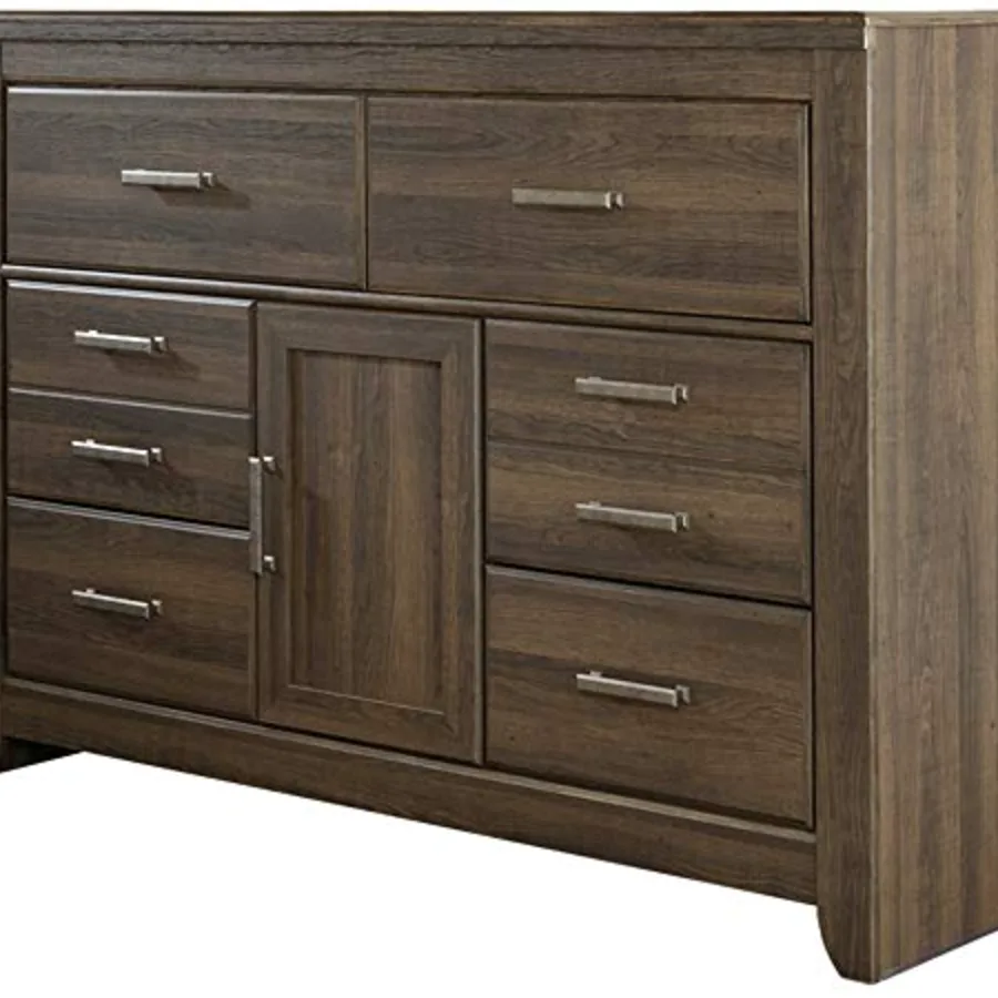 Juararo Rustic 6 Drawer Dresser with 1 Cabinet & Adjustable