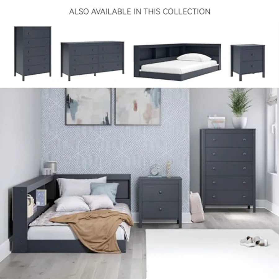 Kids Twin Bookcase Storage Bed view 5