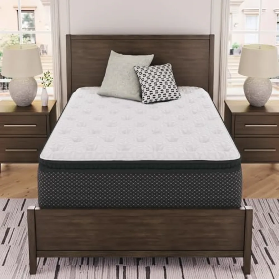 King Pillow Top 13 ' Pillow Top Hybrid Mattress with Gel