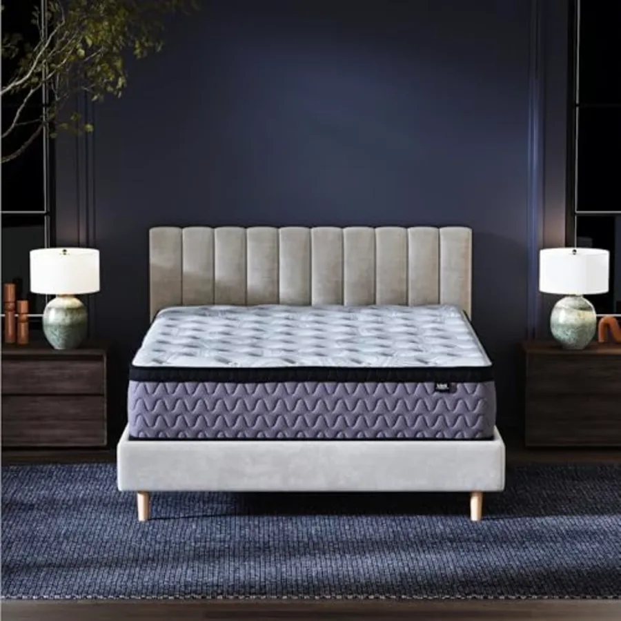 King Size Augusta2 Mattress 12 Inch Euro Pillow Top Hybrid view 4