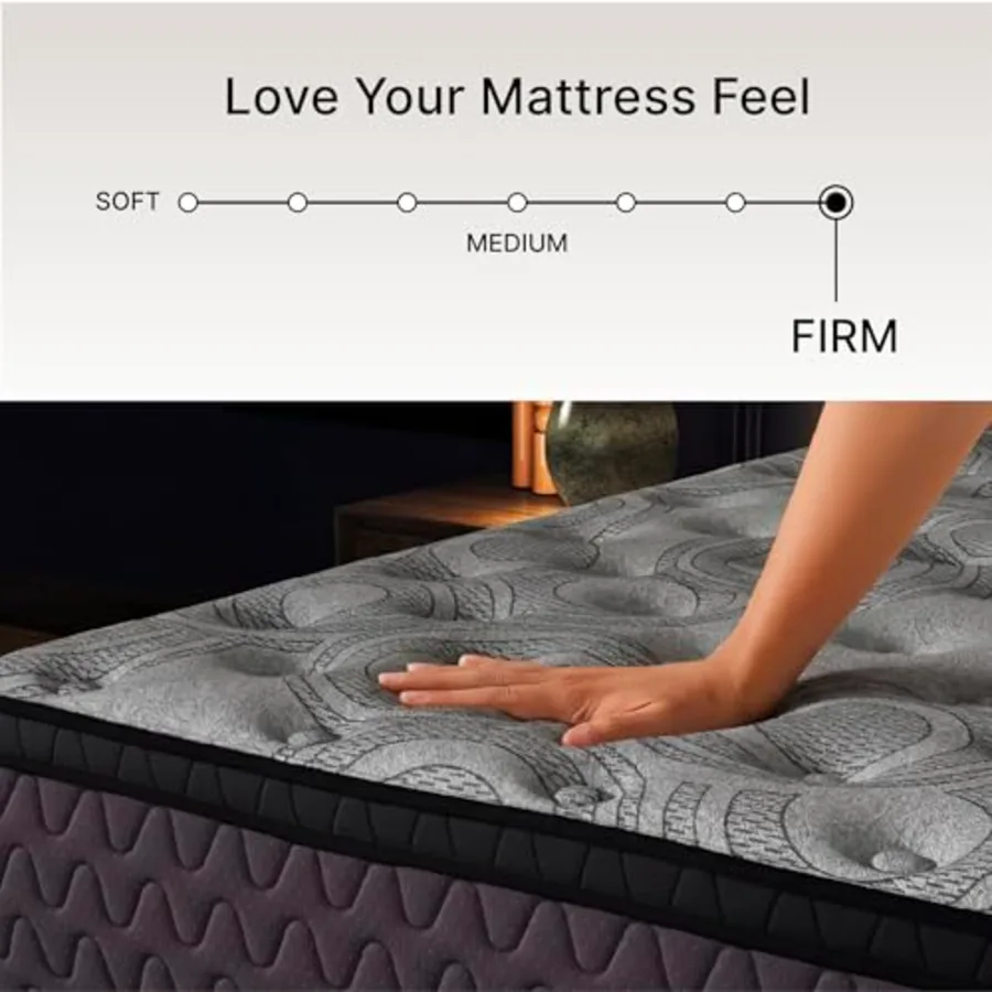 King Size Augusta2 Mattress 12 Inch Euro Pillow Top Hybrid view 5