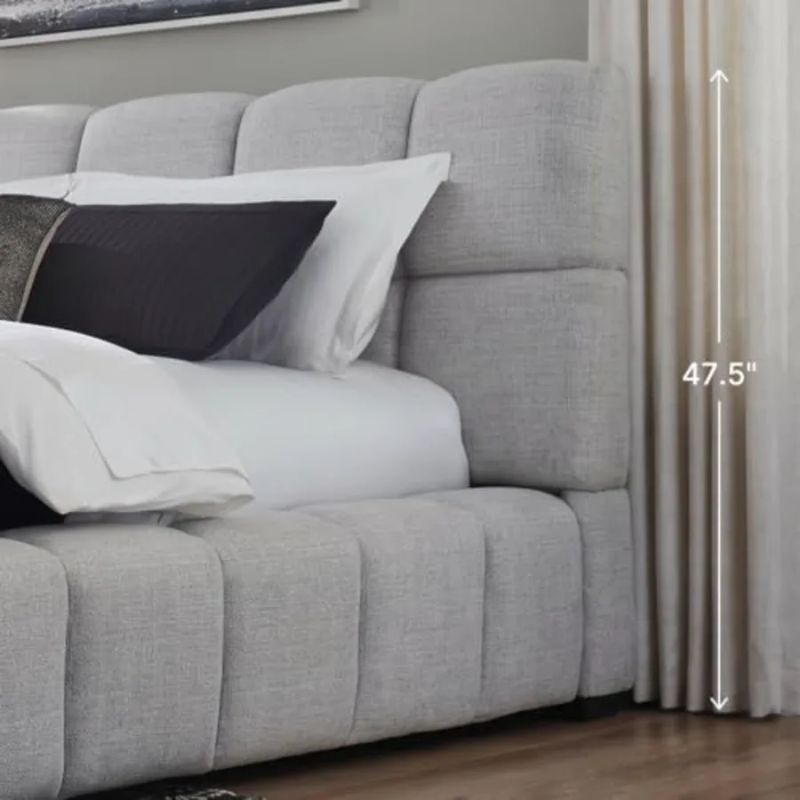 King Upholstered Bed Frame view 4