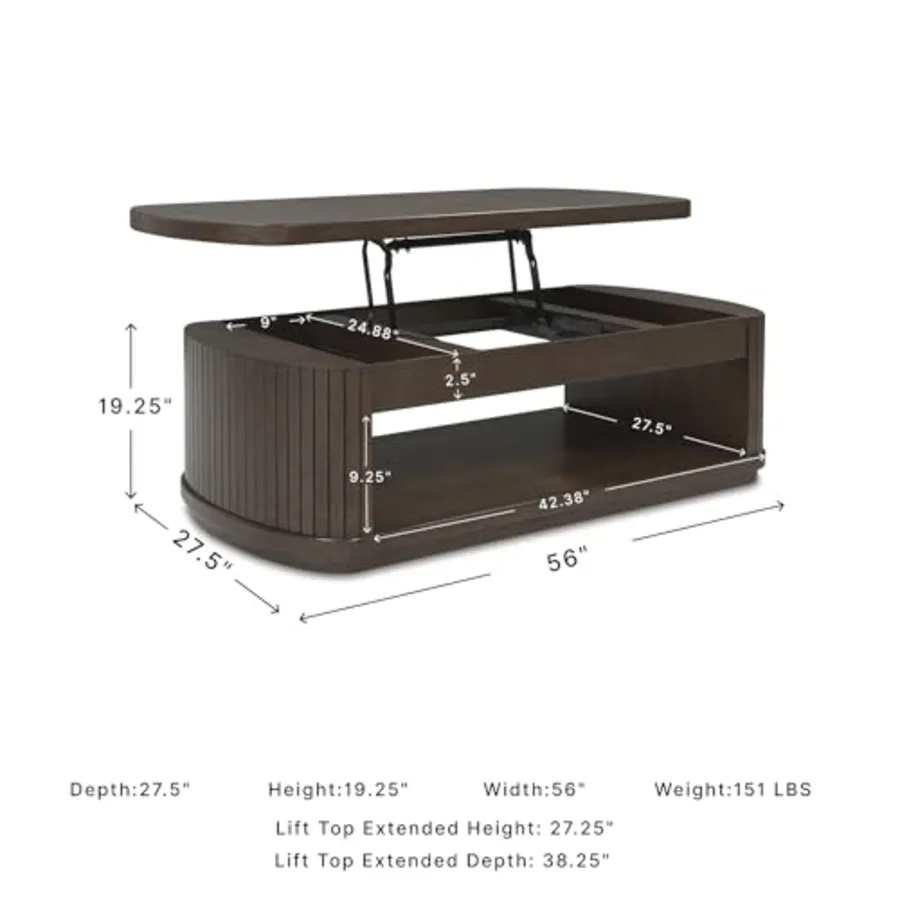 Korestone Lift-Top Coffee Table view 3
