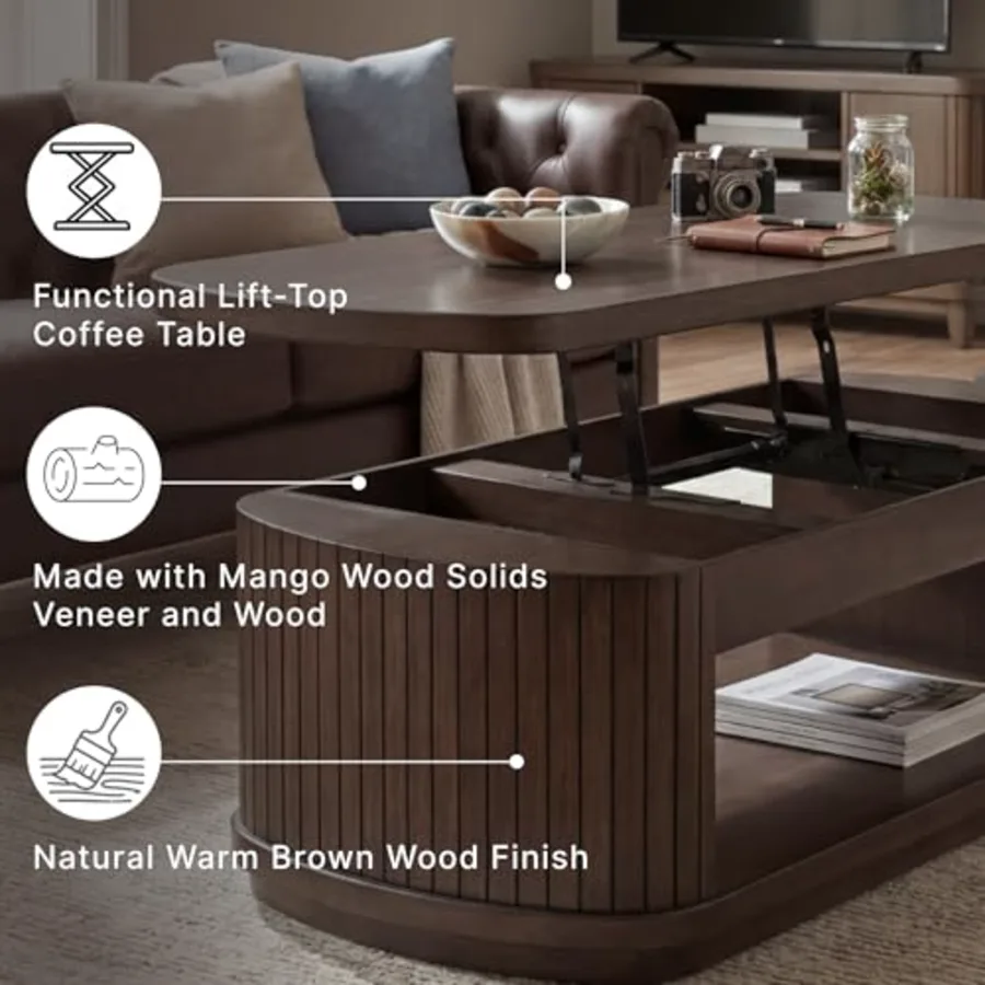 Korestone Lift-Top Coffee Table view 4
