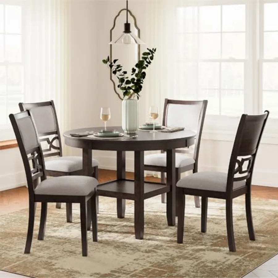 Langwest Transitional 5 Piece Dining Table Set view 2