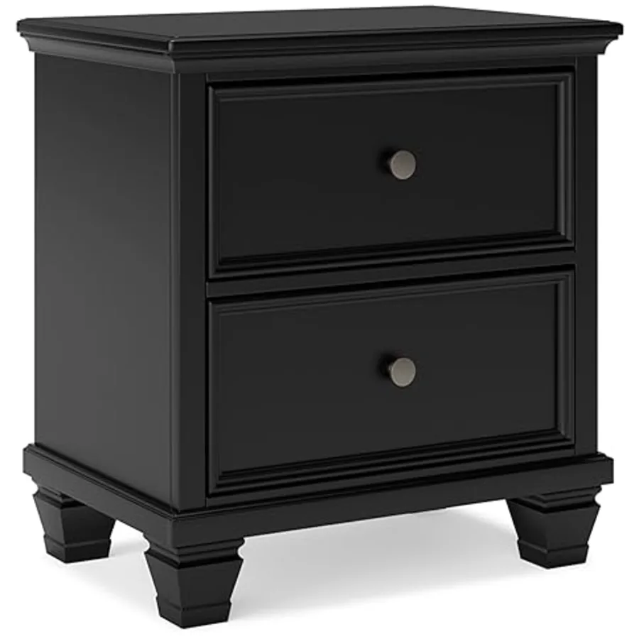 Lanolee Classic 2 Drawer Nightstand for Bedroom