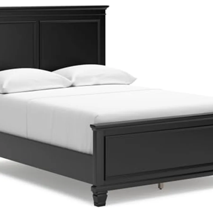 Lanolee Transitional Full Panel Bed with Tapered Feet