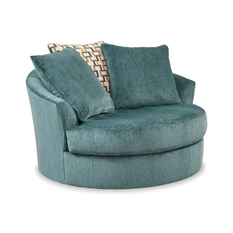 Laylabrook Scandinavian Upholstered Oversized Swivel Accent