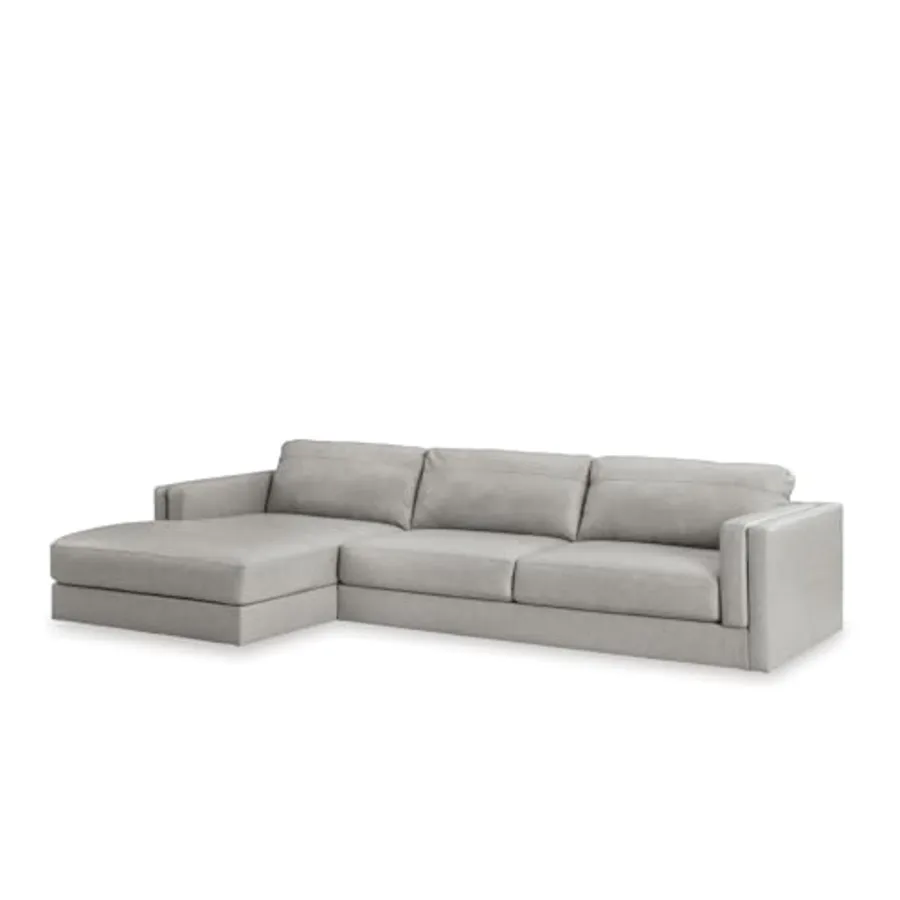 Leather Match Sectional Couch