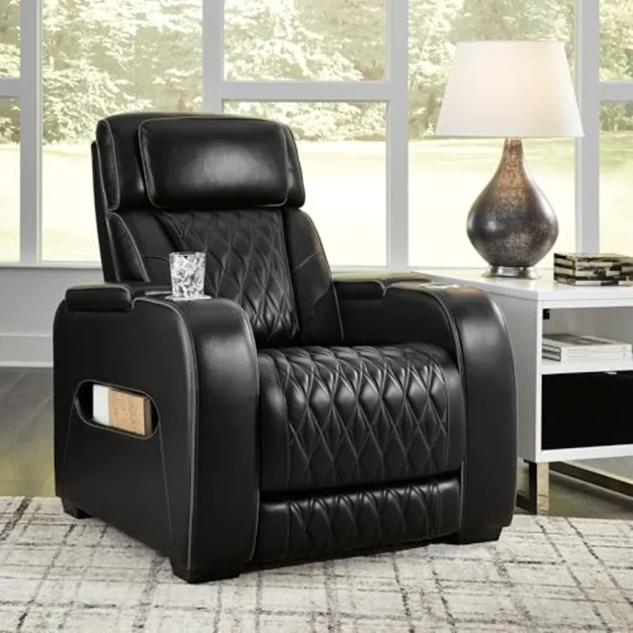 Leather Power Recliner Chair view 2